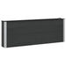 Høybed Svart 200 x 30 x 72 cm WPC og Aluminium