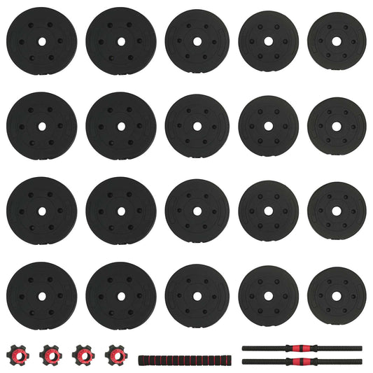 2-i-1 Manualsett 40kg Svart og Rød Sement og jernsand
