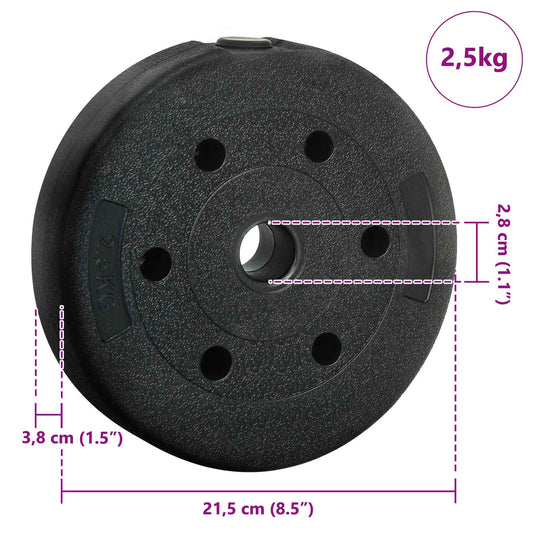 2-i-1 Manualsett 40kg Svart og Rød Sement og jernsand