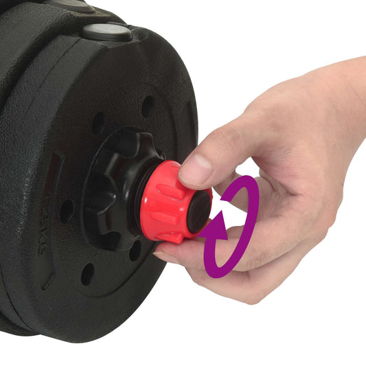 4-i-1 Manualsett 40kg Svart og Rød Sement og jernsand