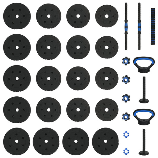 4-i-1 Manualsett 40kg Svart og Blå Sement og jernsand