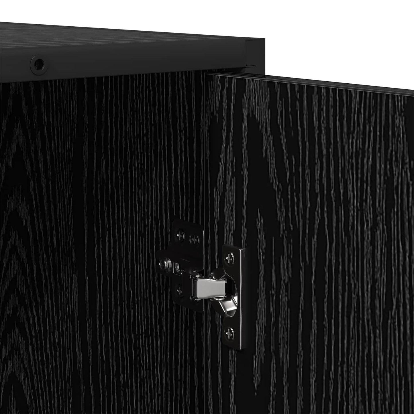 Serviesskap Svart eik 92 x 35 x 76 cm Konstruert tre