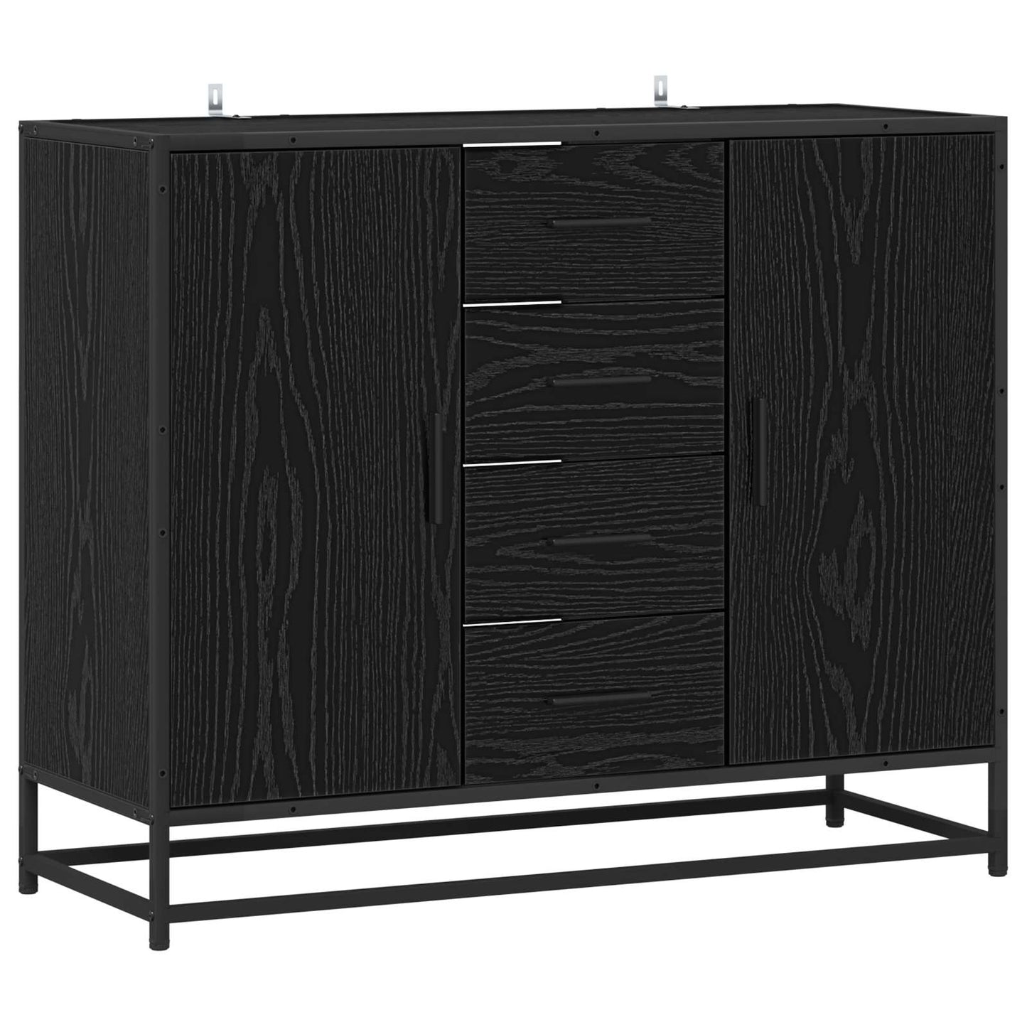 Serviesskap Svart eik 92 x 35 x 76 cm Konstruert tre