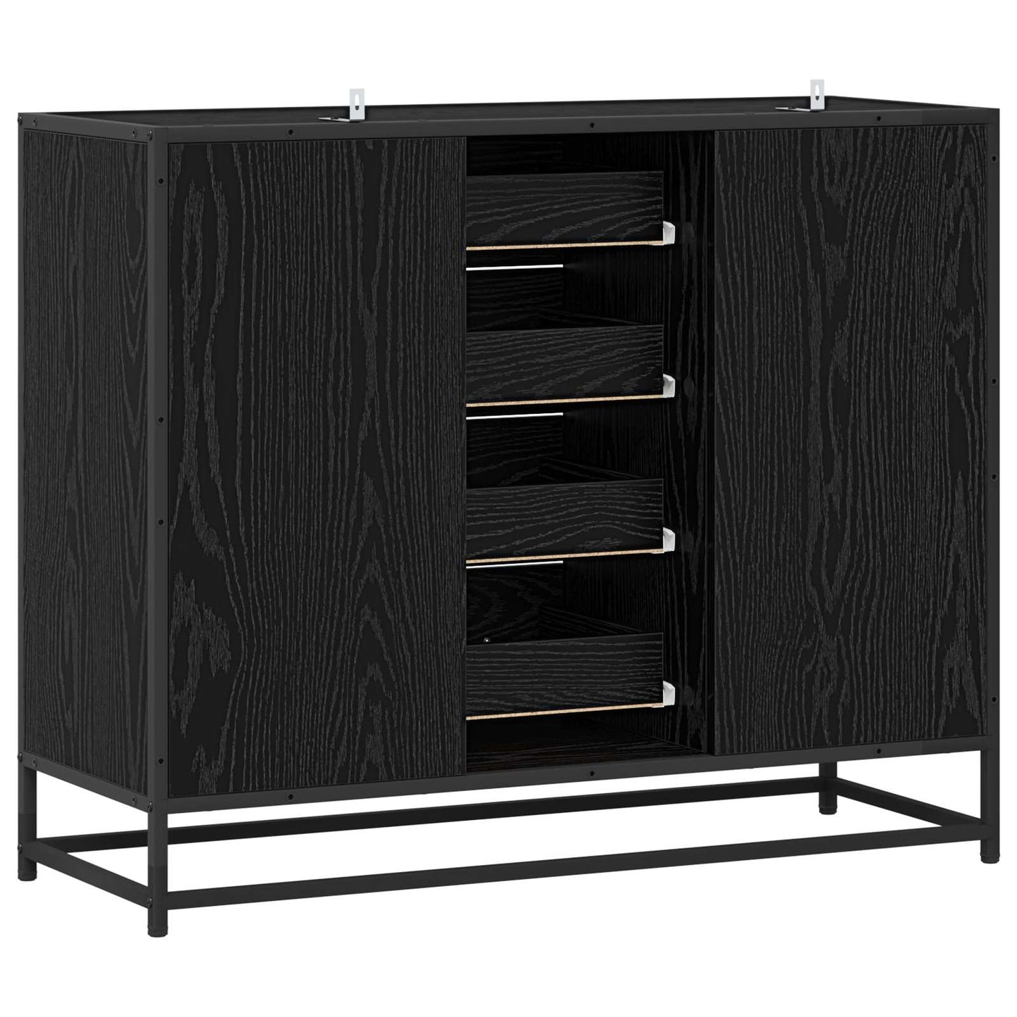 Serviesskap Svart eik 92 x 35 x 76 cm Konstruert tre