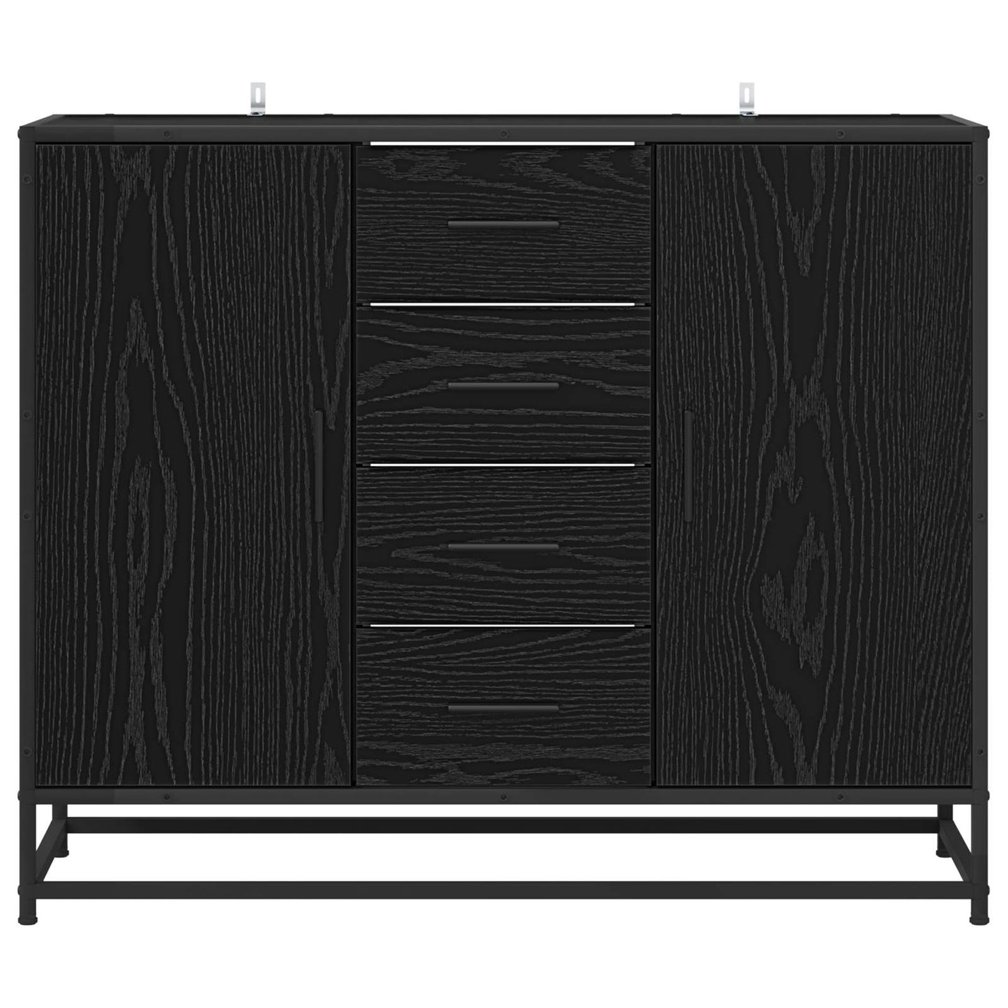 Serviesskap Svart eik 92 x 35 x 76 cm Konstruert tre