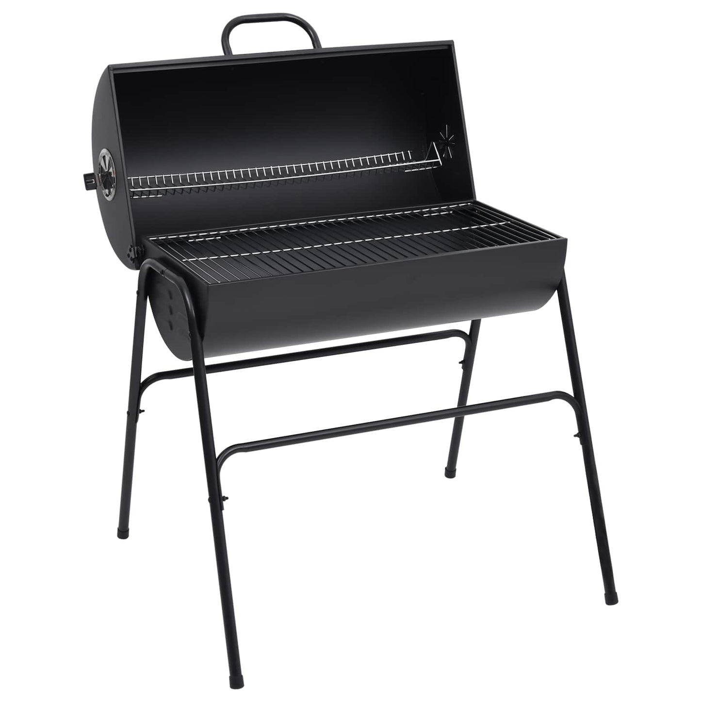 Utendørs grill 3 pcs 80 x 73 x 90 cm Svart Metall