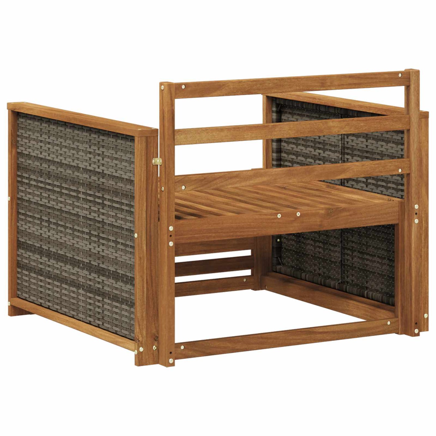 Ute Midt Sofa Solid akasietre Naturlig