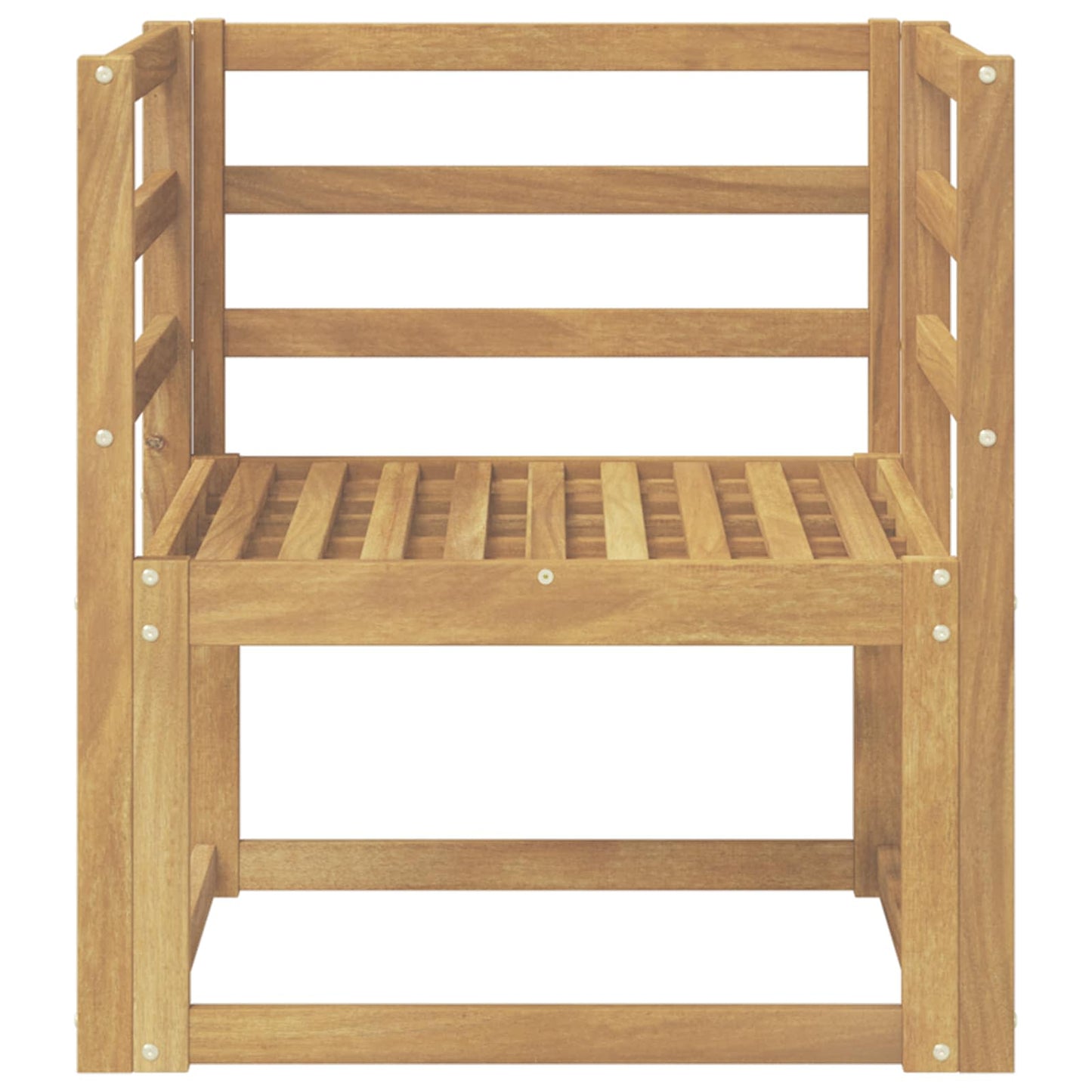 Utendørs sofa-sett Solid akasietre Hvit
