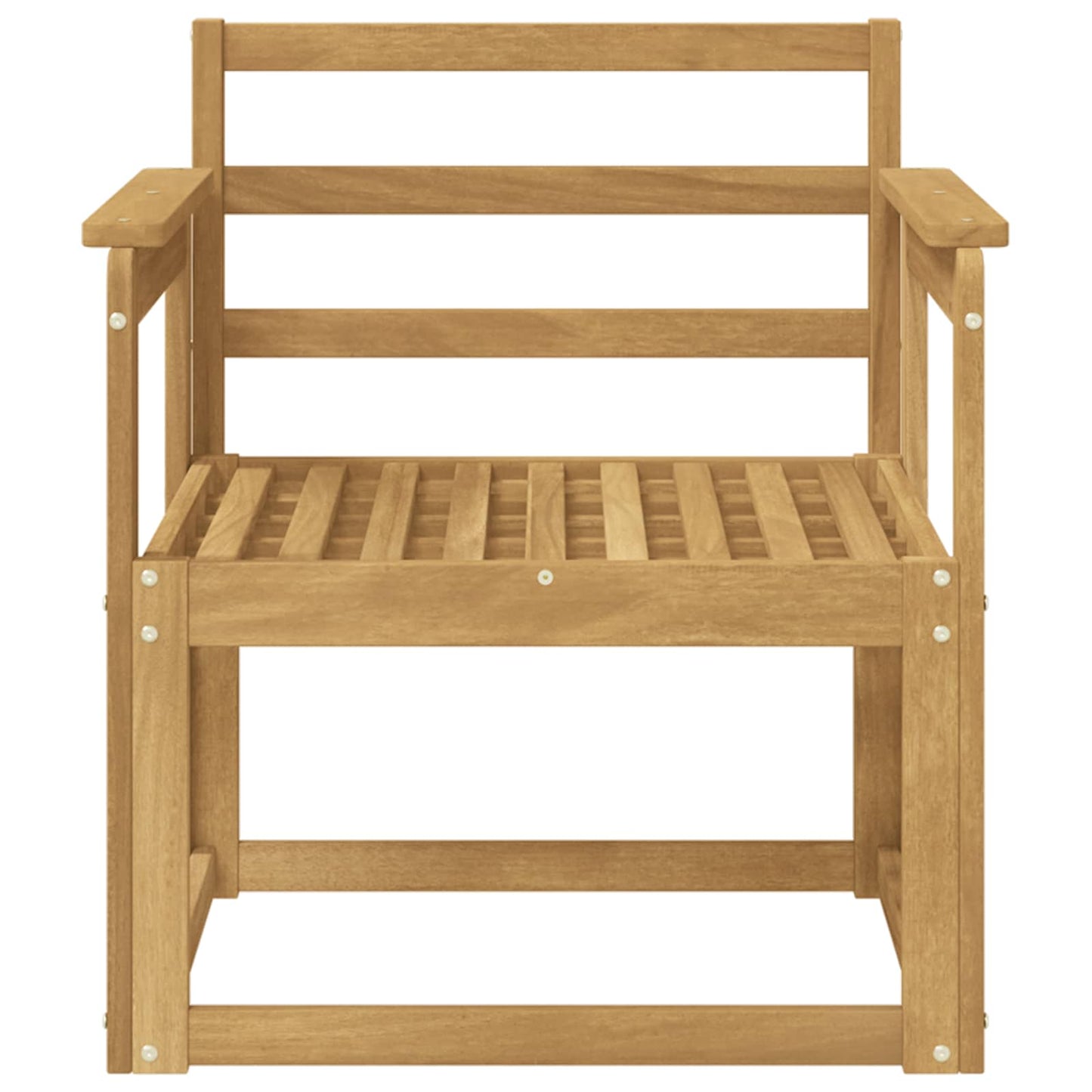 Utendørs sofa-sett Solid akasietre Hvit