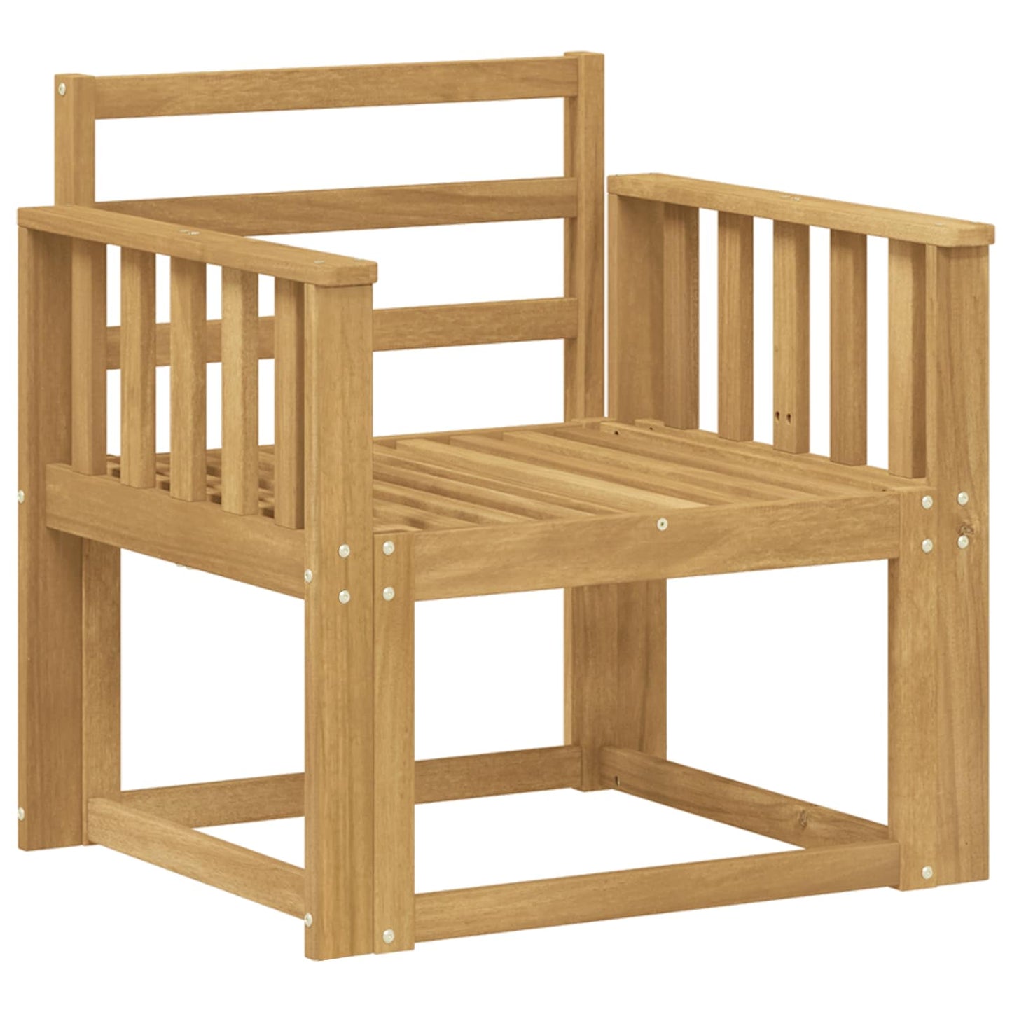 Utendørs sofa-sett Solid akasietre Hvit