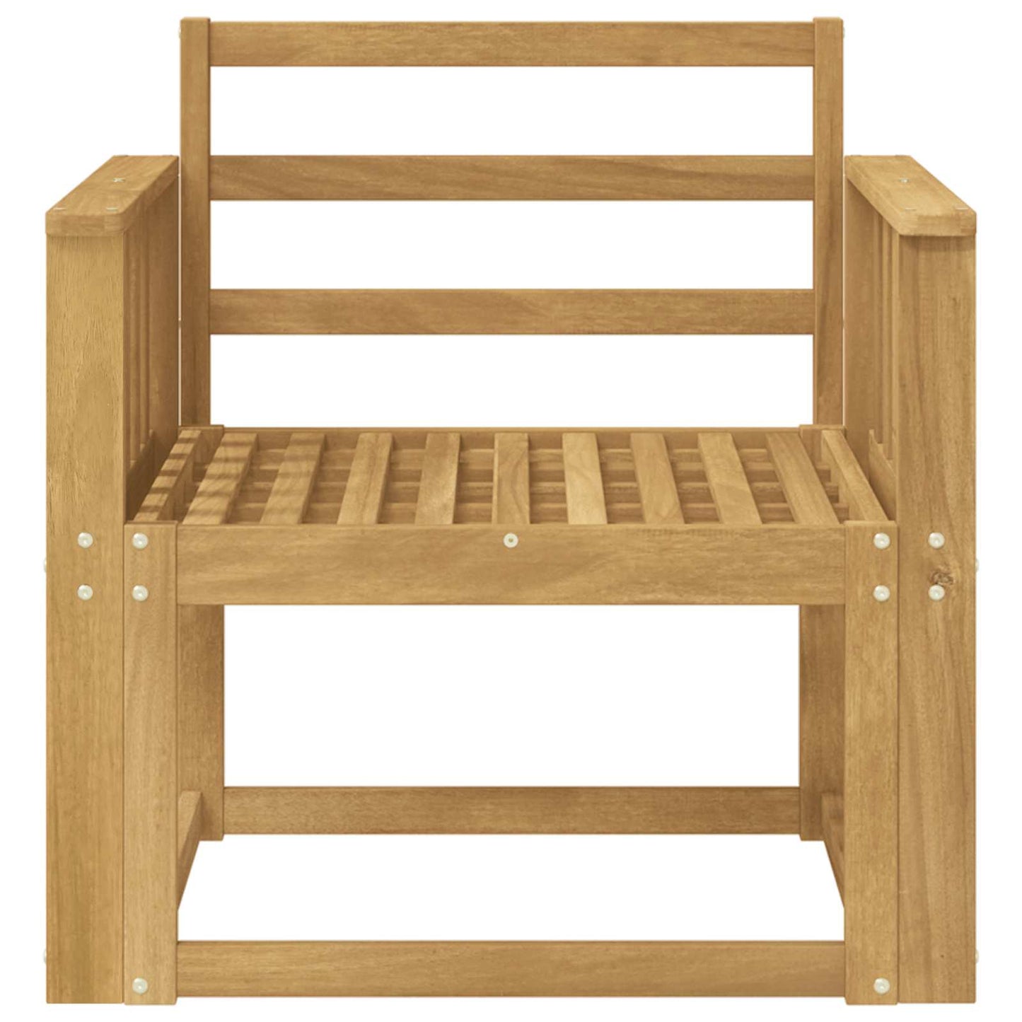 Utendørs sofa-sett Solid akasietre Hvit