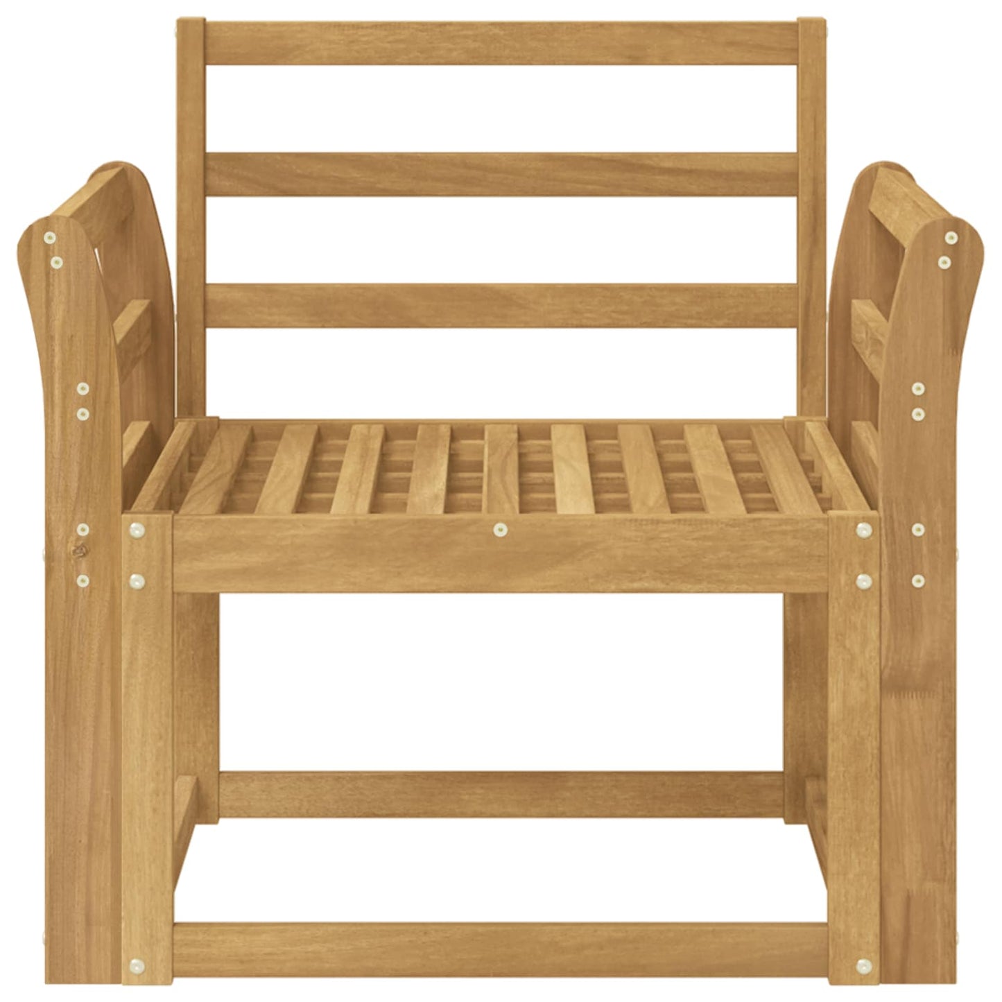 Utendørs sofa-sett Solid akasietre Hvit