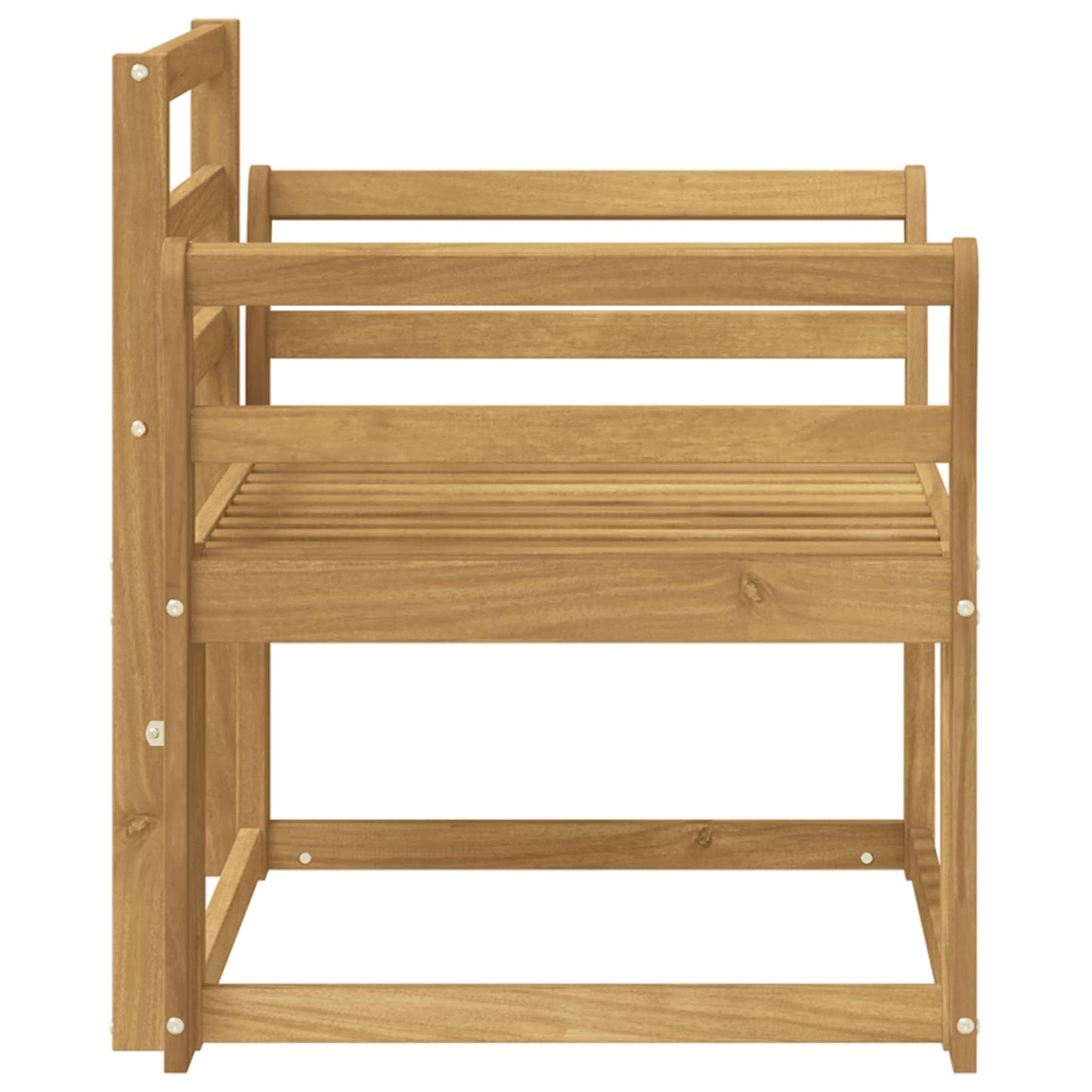 Utendørs sofa-sett Solid akasietre Hvit