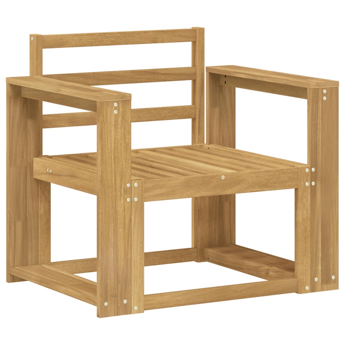 Utendørs sofa-sett Solid akasietre Hvit