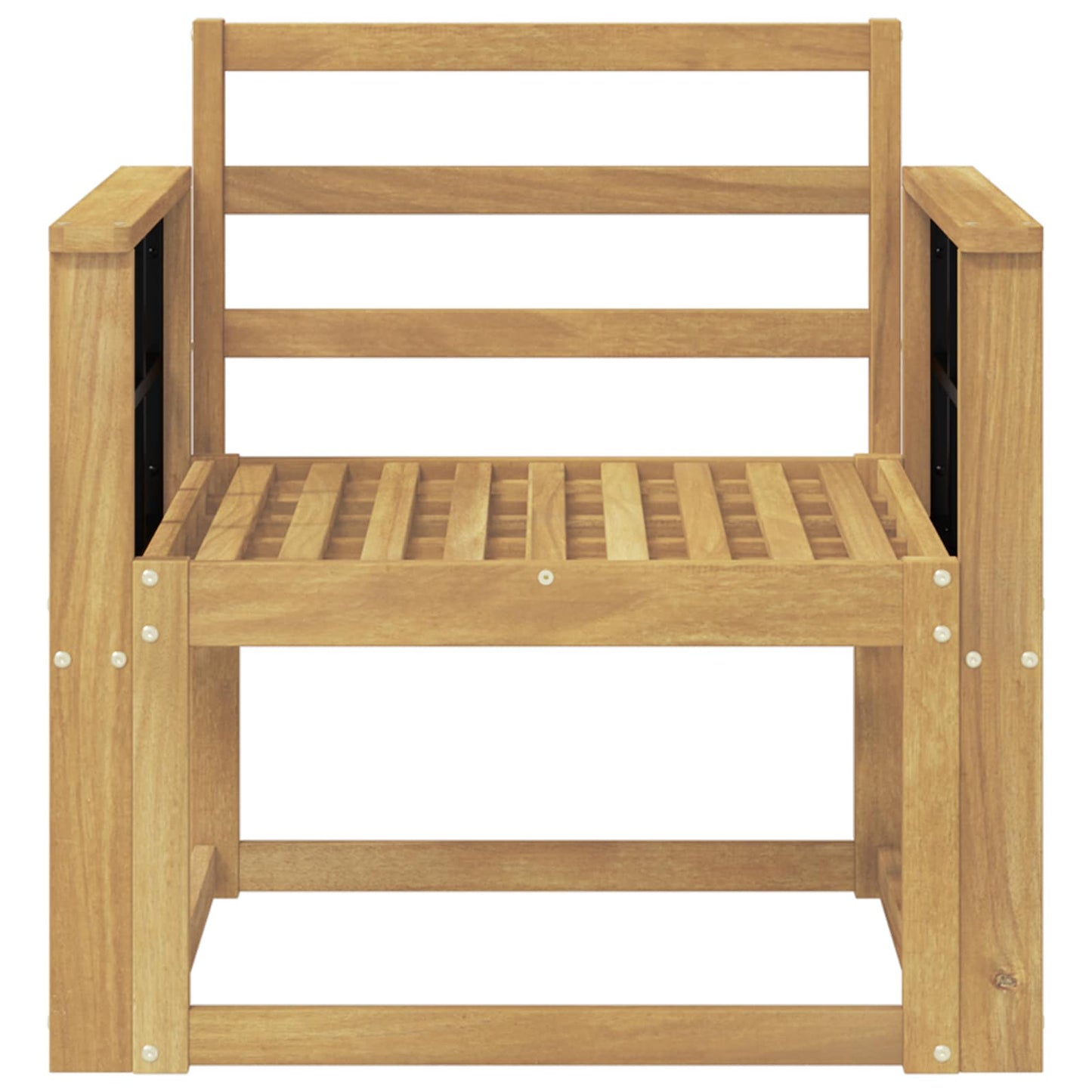 Utendørs sofa-sett Solid akasietre Hvit