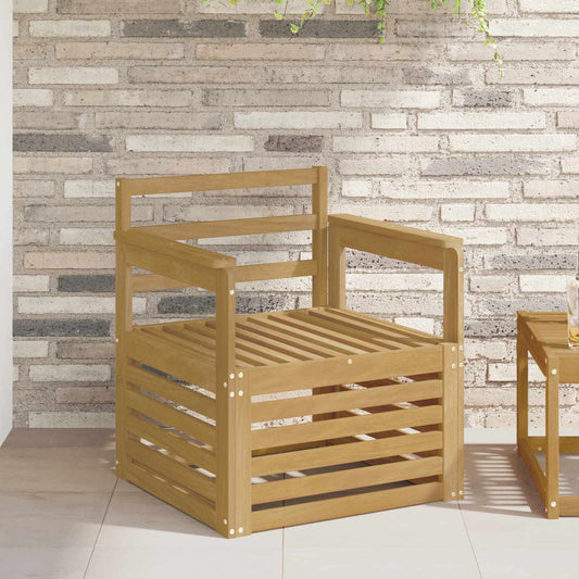 2 Stk Utendørs sofa-sett Solid akasietre Hvit