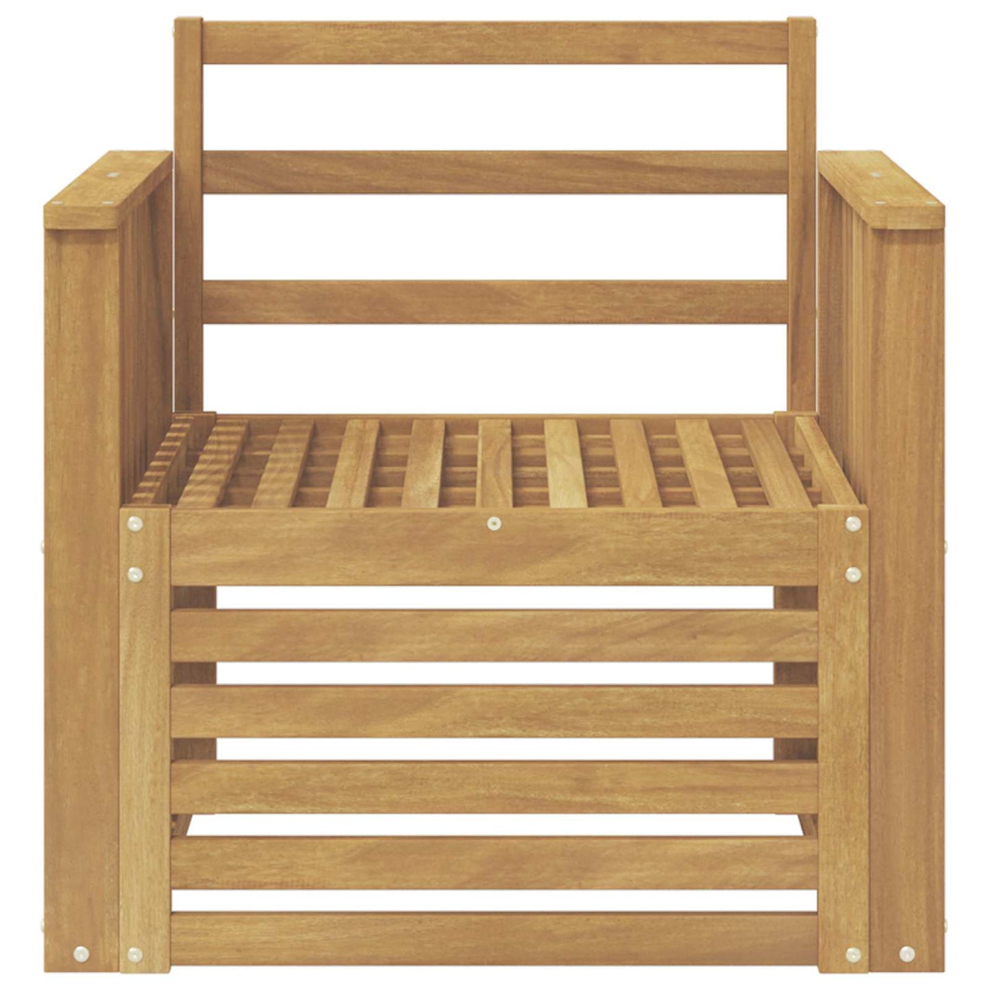 Utendørs sofa-sett Solid akasietre Hvit