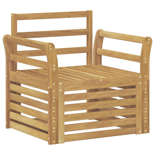 Utendørs sofa-sett Solid akasietre Hvit