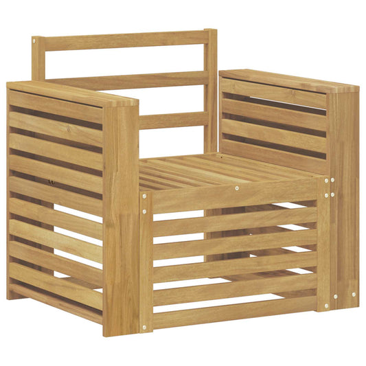 Utendørs sofa-sett Solid akasietre Hvit