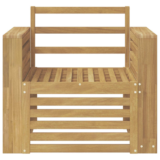 Utendørs sofa-sett Solid akasietre Hvit