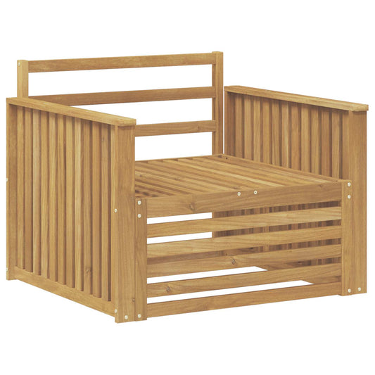 Utesofa Solid akasietre Hvit