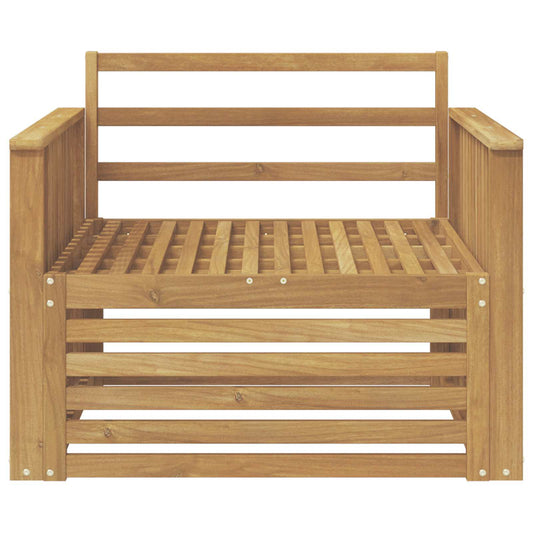 Utesofa Solid akasietre Hvit
