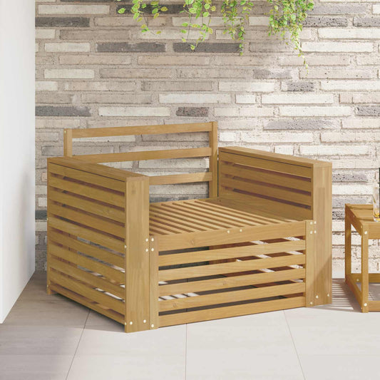 Utesofa Solid akasietre Hvit