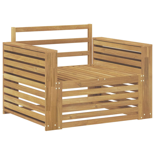 Utesofa Solid akasietre Hvit