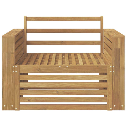 Utesofa Solid akasietre Hvit