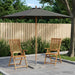 Hageparasol Ø 300 x 248 cm Solid Eucalyptus Tre Antrasitt