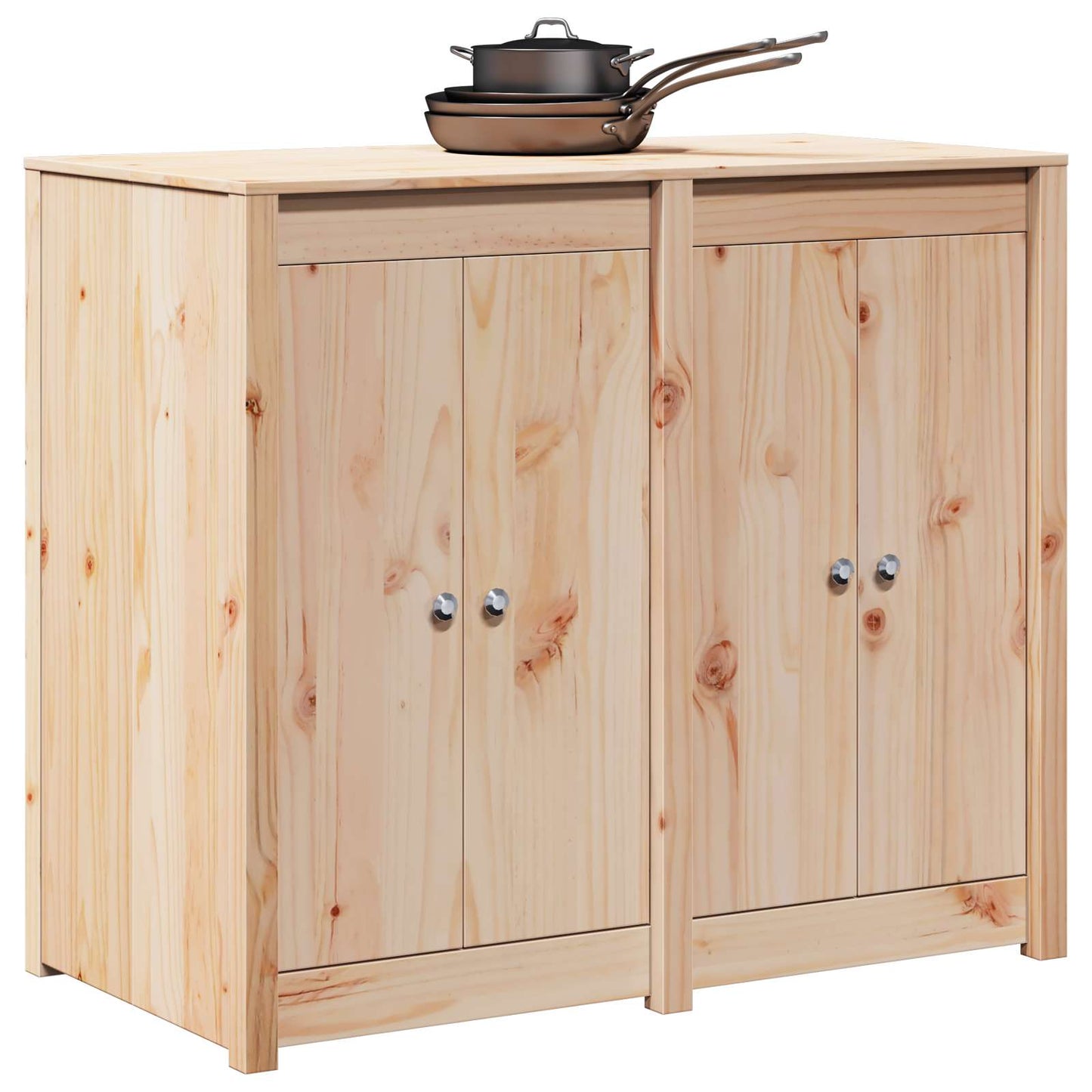 Utendørs kjøkkenskap MEPPEL Naturlig Douglas 106 x 55 x 92 cm