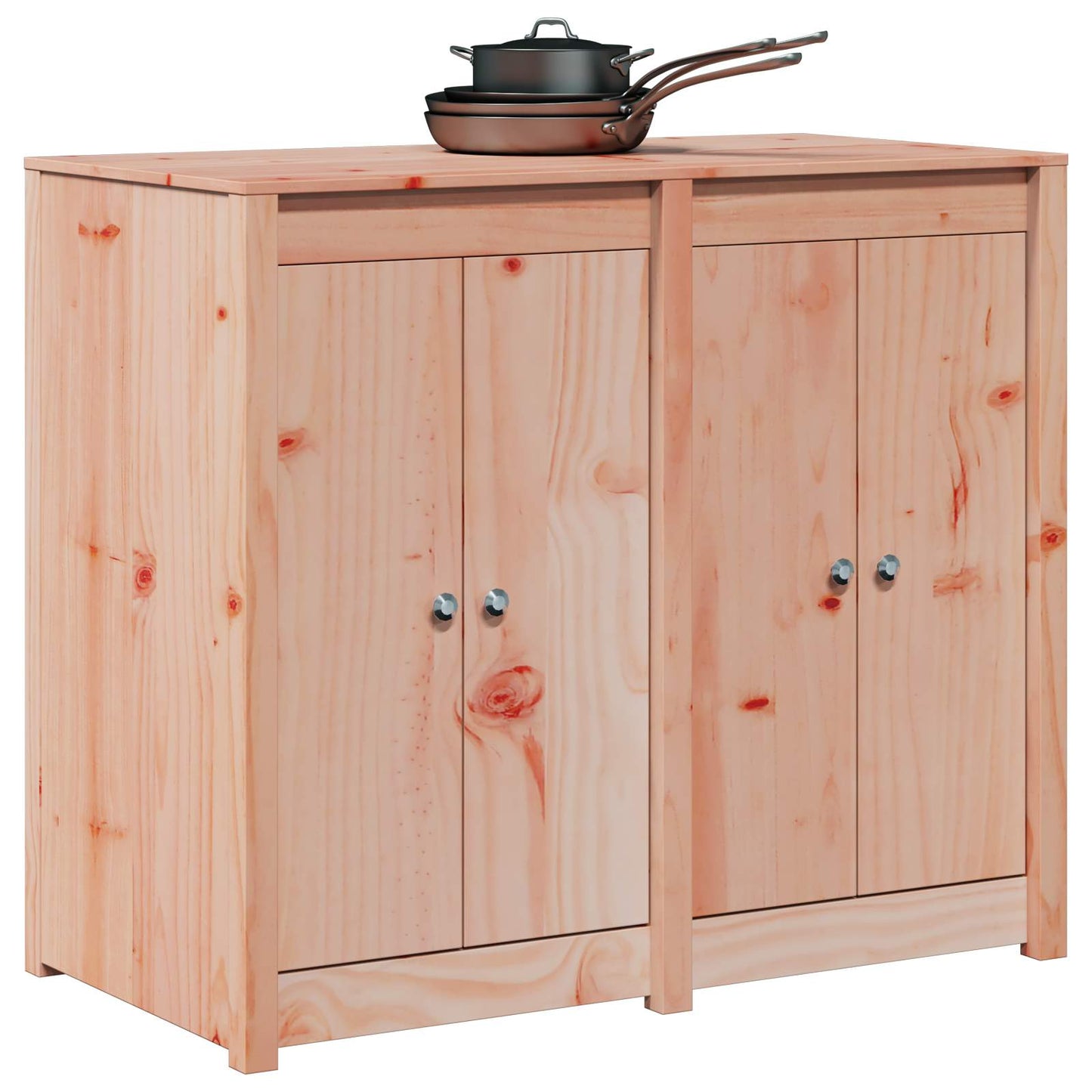 Utendørs kjøkkenskap MEPPEL Hvit 106 x 55 x 92 cm Heltre furu