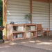 Utendørs kjøkkenskap MEPPEL 2 pcs Naturlig Douglas