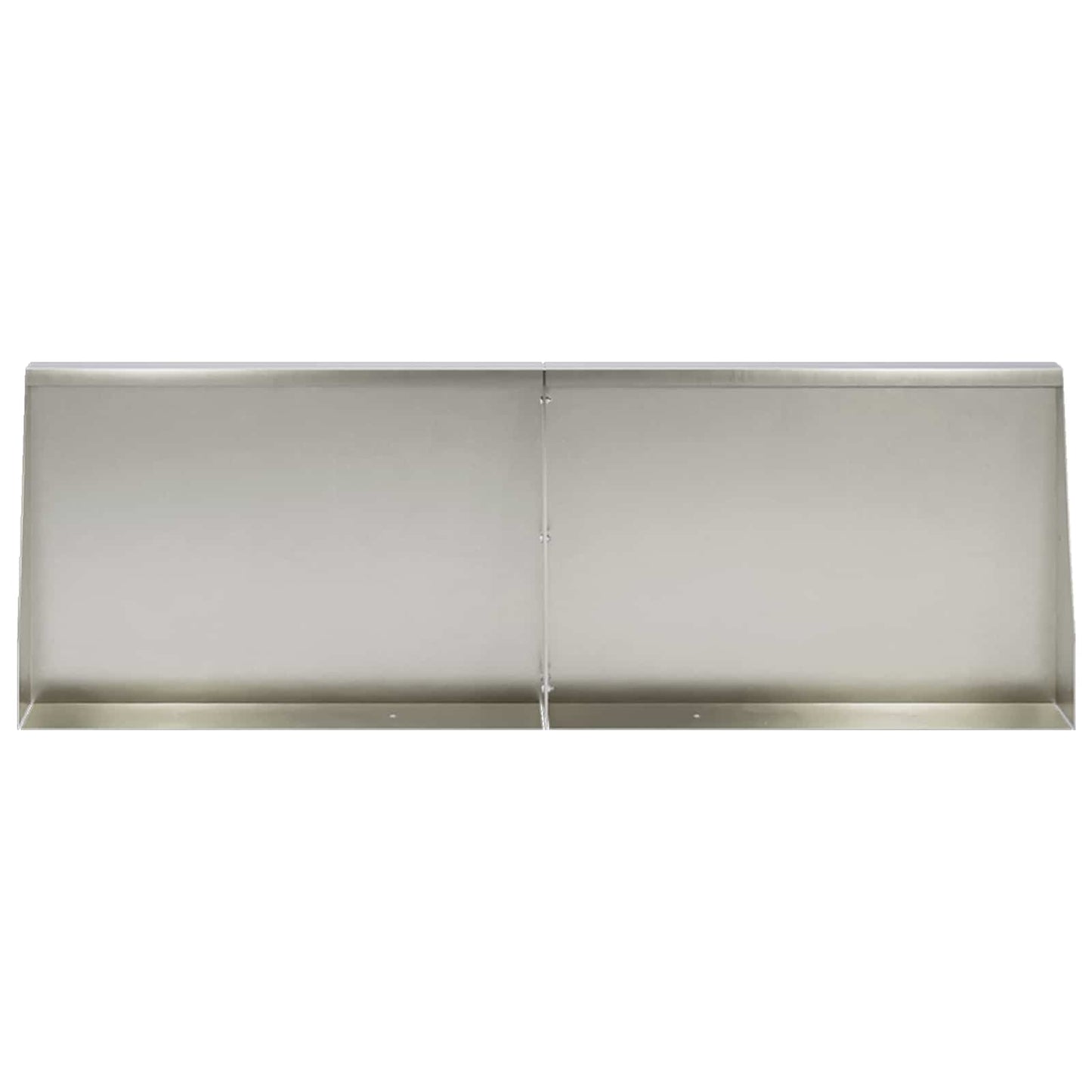 Støttemur 2 stk. 60 x 12 x 40 cm Rustfritt stål Sølv