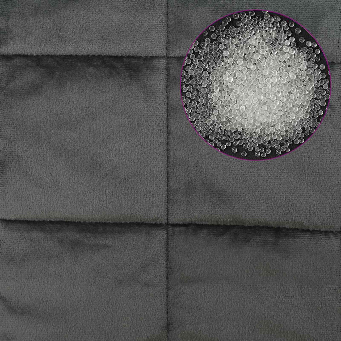 Vektet Teppe Antrasitt 137 x 200 cm 10 kg 100% Bomull 205T