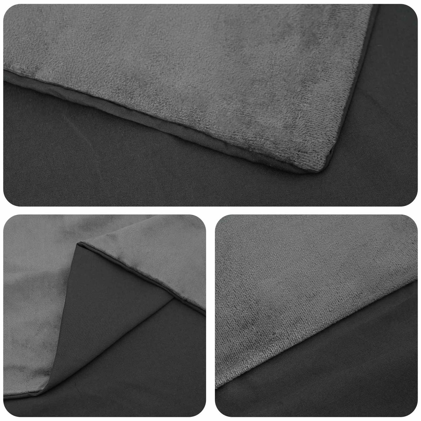 Vektet Teppe Antrasitt 135 x 200 cm 10 kg 100% Bomull 205T