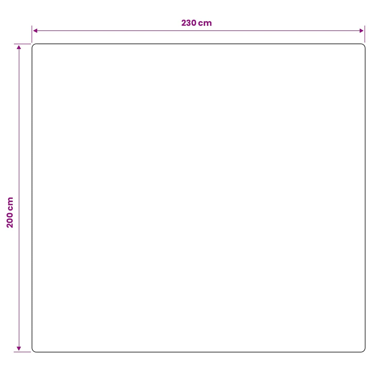 Vektet Teppe Antrasitt 200 x 230 cm 13 kg 100% Bomull 205T
