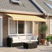 Reserveduk til markise Gul og hvit 350 x 250 cm Polyester