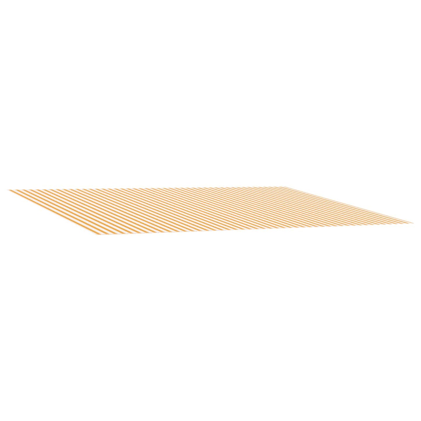 Reserveduk til markise Gul og hvit 400 × 350 cm Polyester