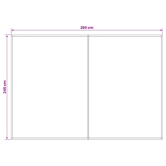 Reserveduk til markise Flerfarget 300 x 250 cm Polyester