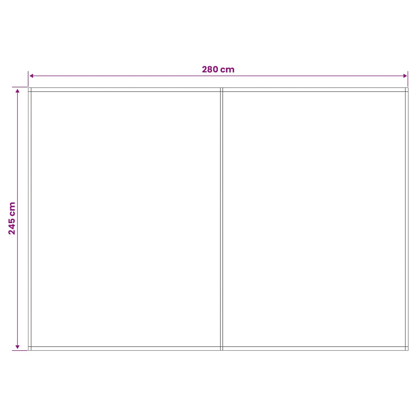 Reserveduk til markise Blå og Oransje 300 x 250 cm Polyester