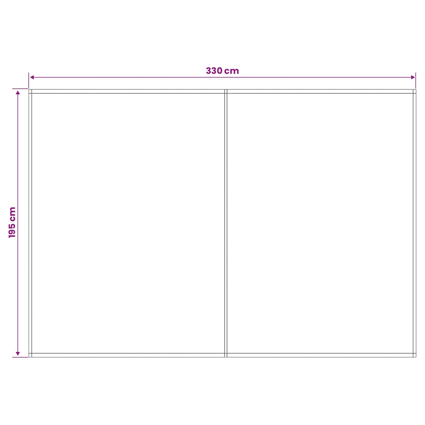 Reserveduk til markise Beige 350 x 200 cm Polyester