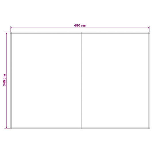 Reserveduk til markise Beige 500 × 350 cm Polyester