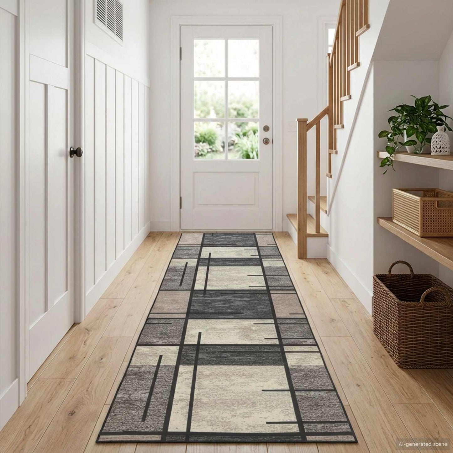 Teppe Runner LESAKA Brun 50 x 300 cm Diamant fløyel