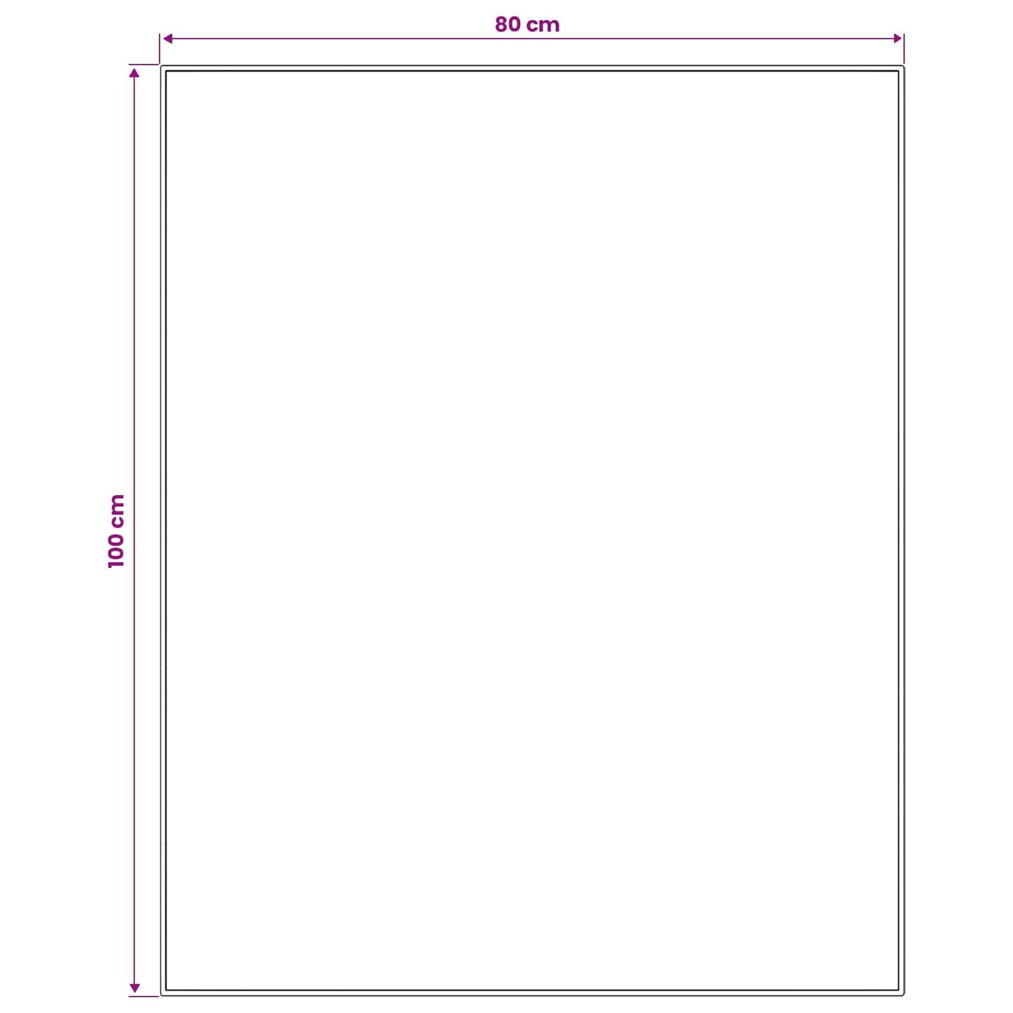 Teppe Runner LESAKA Brun 80 x 100 cm Diamant fløyel