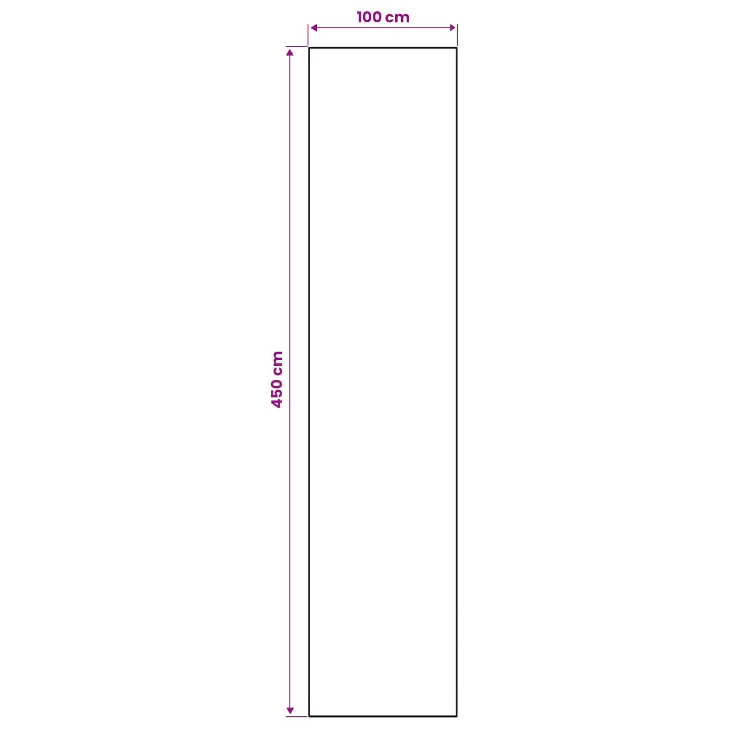 Teppe Runner LESAKA Brun 100 x 450 cm Diamant fløyel