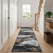 Teppe Runner LESAKA Svart og Gull 50 x 450 cm Diamant fløyel