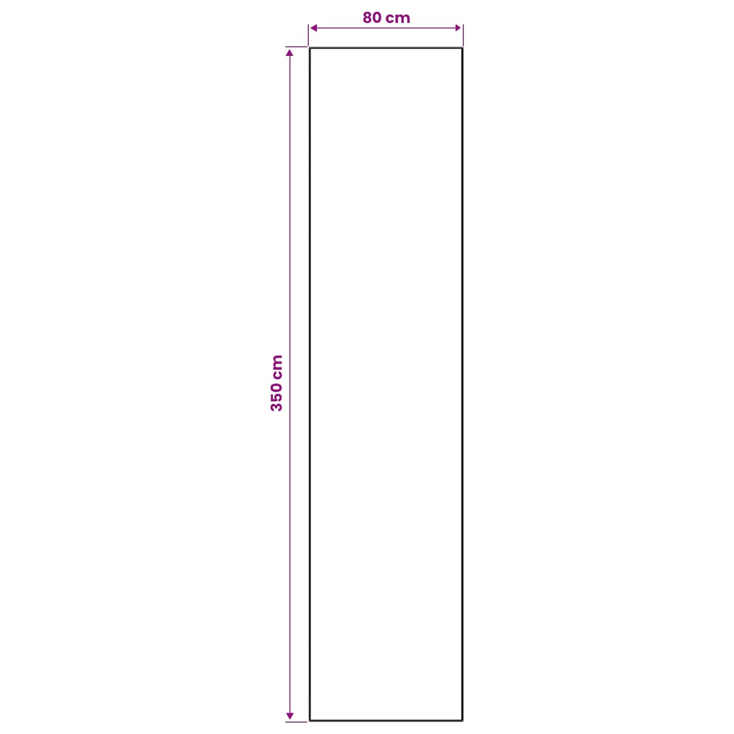 Teppe Runner LESAKA Svart og Gull 80 x 350 cm Diamant fløyel