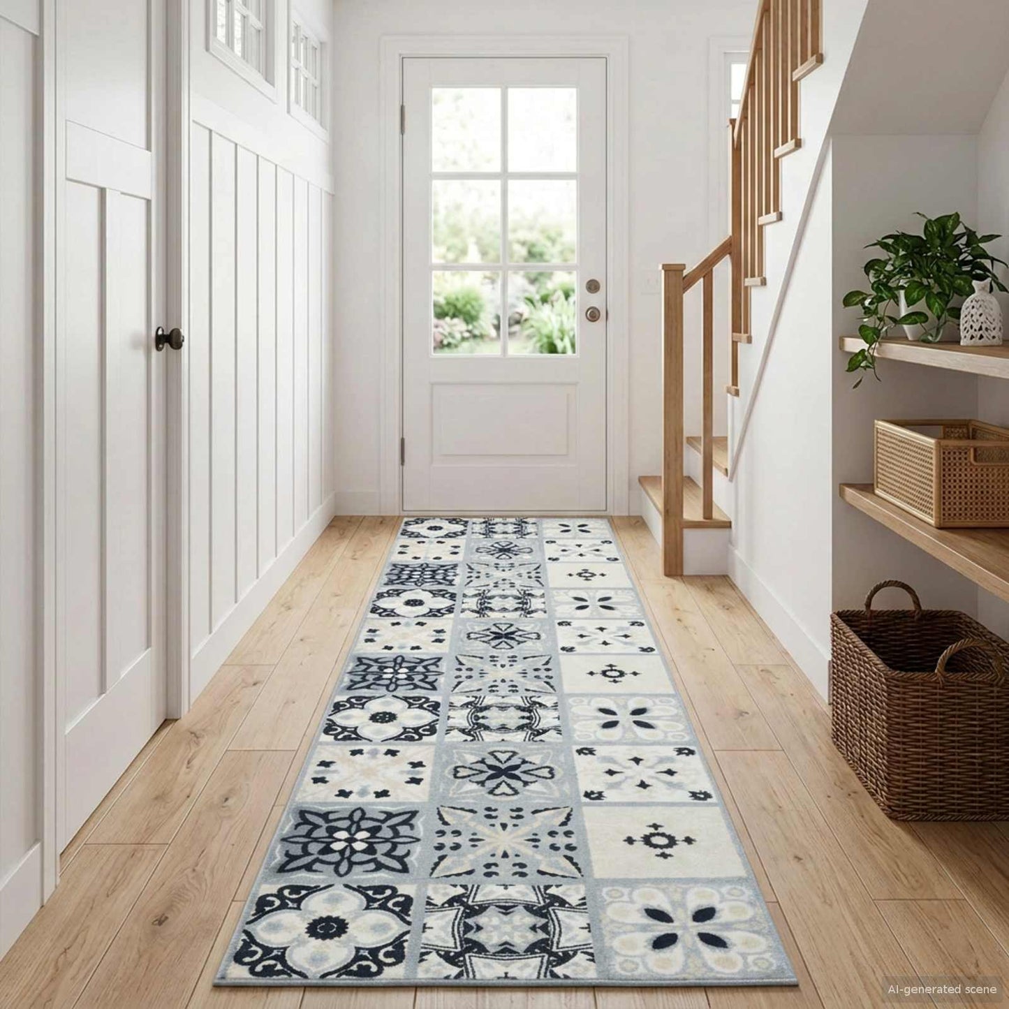 Teppe Runner ORIZ 1150 gsm Grå og svart