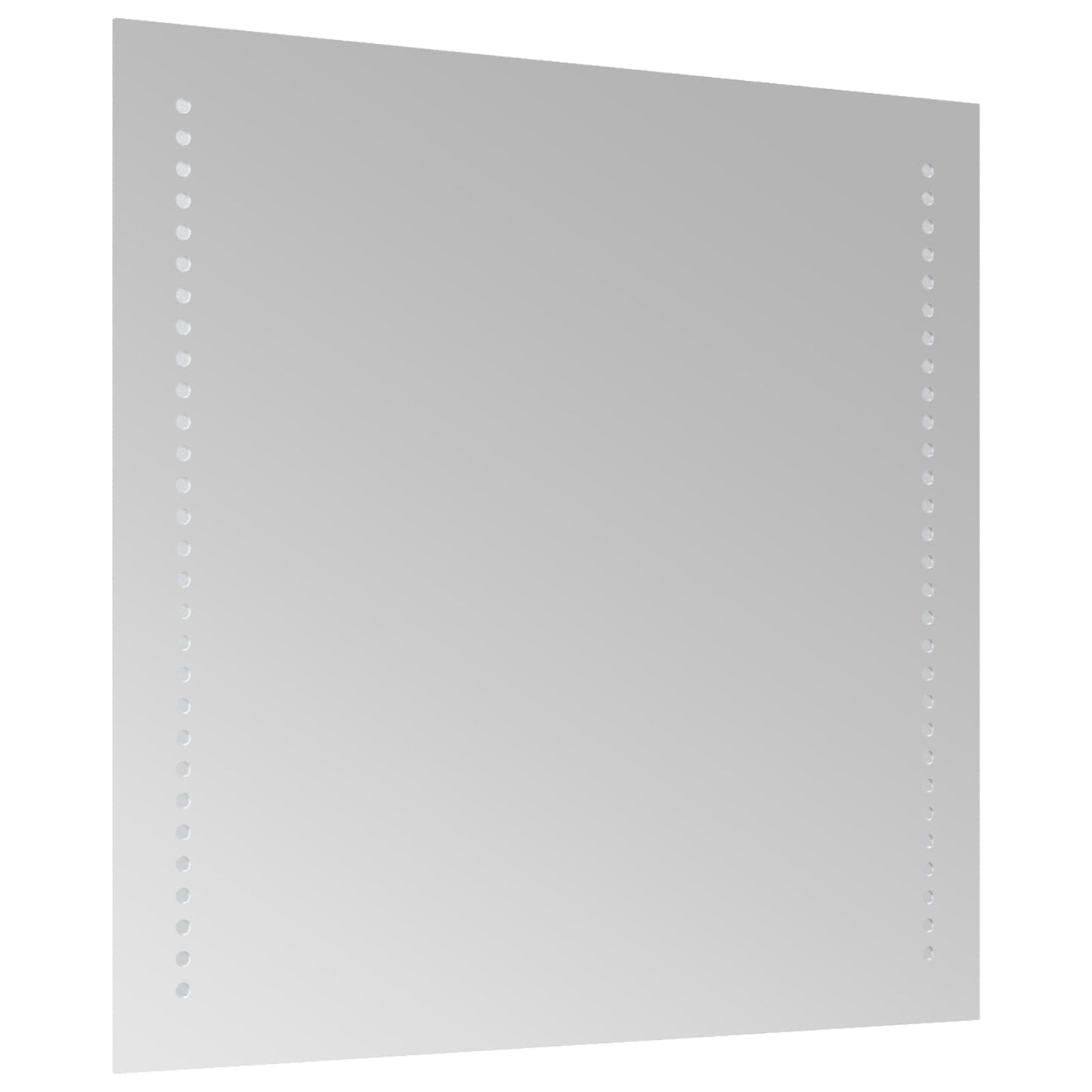 LED Badevindu med speil Gjennomsiktig 50 x 50 cm herdet glass